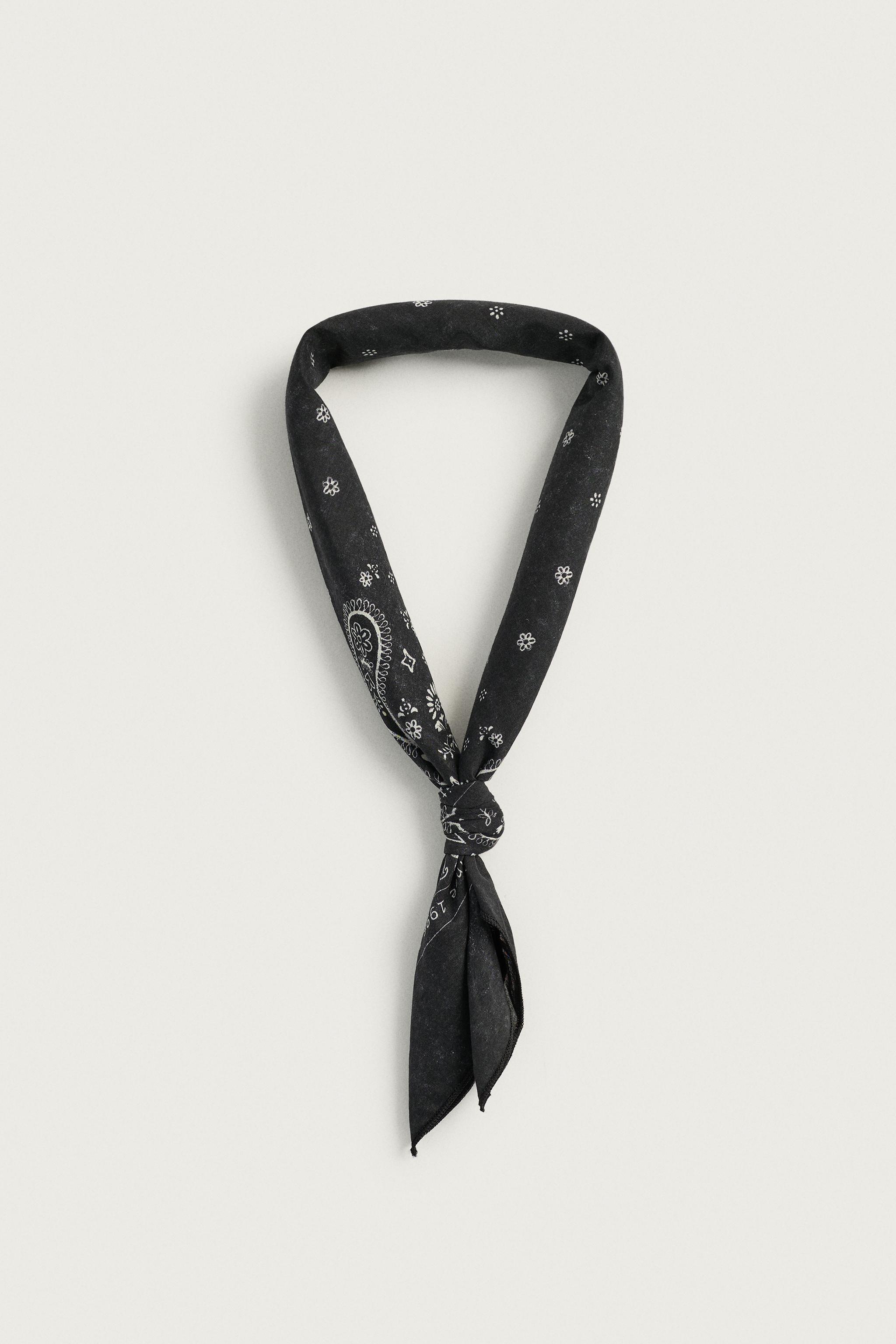 BANDANA PAISLEY INSCRIPTION 0FR. PARIS X ZARA